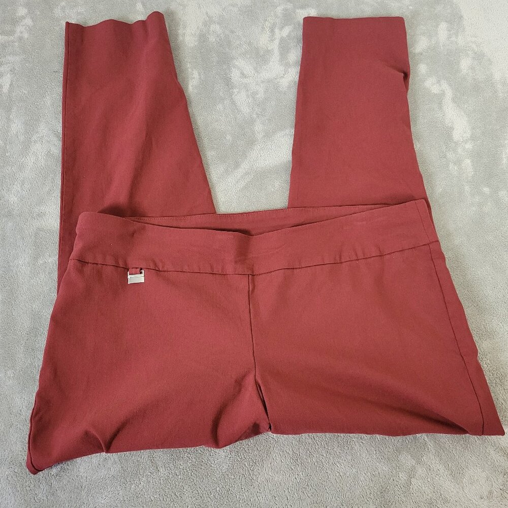 Alfani Women's 18W Dress Pants Pull On Straight Leg Elastic Waist Stretch BRO39E